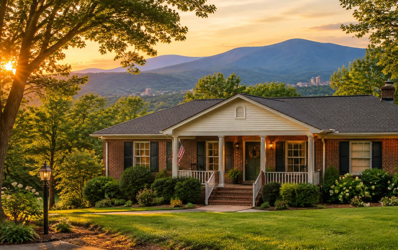 Brick home in the Upstate SC foothills